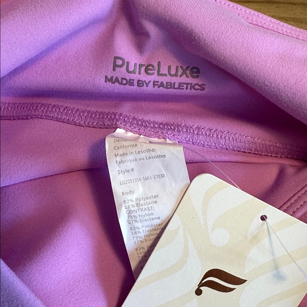 NWT- Fabletics PureLuxe High-Waisted Crossover 7/8 Leggings -CRYSTAL CAVE (24”) - Picture 7 of 12